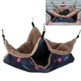 thumbnail image 4 of Hammock For Pets, Plush Double-Layer Warm Hammock Breathable  Plush Lining  For Chinchilla For Hamster S Flamingo, 4 of 8