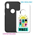 thumbnail image 2 of DistinctInk Custom SKIN / DECAL compatible with OtterBox Commuter for iPhone XR (6.1" Screen) - Summer Graphics - Summer Vibes Teal yellow Pink, 2 of 5