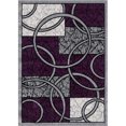 thumbnail image 1 of L'baiet Rectangle Selena Purple Geometric 8 ft. x 10 ft. Area Rug for Entryway, Living Room, Dinning Room, etc., 1 of 4