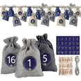 thumbnail image 1 of 24 Adventskalender Zum Befllen, Stoffbeutel Adventskalender Fr Mnner Frauen Kinder, 1 of 5