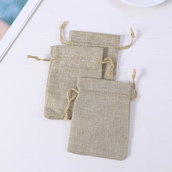 SOPOTUTU Set of 20 Small Linen Storage Bags Pouches for Organizing Accessories, Reusable and