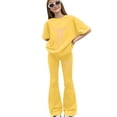thumbnail image 2 of Tween Girls Cute Clothes Leopard Print Bow Top + Flared Pants Outfit Set 9-13 Years Summer Outfits for Teens Y2K, 2 of 5