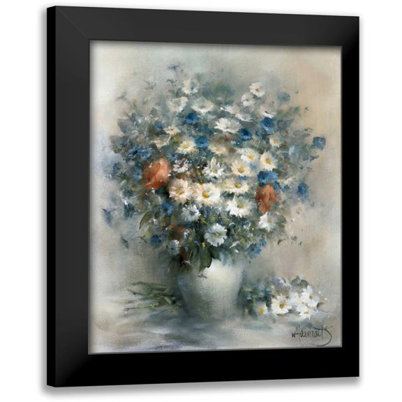 Haenraets, Willem 12x14 Black Modern Framed Museum Art Print Titled - Flower bouquet