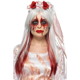 Smiffys Makeup FX Blood Drip Bride Kit Aqua Adult Multi Smiffys Makeup FX Blood Drip Bride Kit Aqua Adult Multi