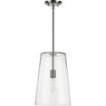 thumbnail image 4 of Progress Lighting Clarion 1-Light Pendant, Satin Brass, Clear Glass Shade, 4 of 6