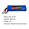 thumbnail image 4 of BAOBIAN 7.2V Battery Pack for RC Car 3800mAh NiMH Flat Hobby Battery with Standard Tamiya Connector, 4 of 5
