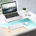 thumbnail image 6 of Cute Desk Mat for Desktop, Gaming Mouse Pad for Desk, Desk Pad Large with Non-Slip Rubber Base, Desk Mouse Mat Large, XXL Computer Keyboard Mat for Office, Women, Blue Ocean Beach Sunset, 6 of 6