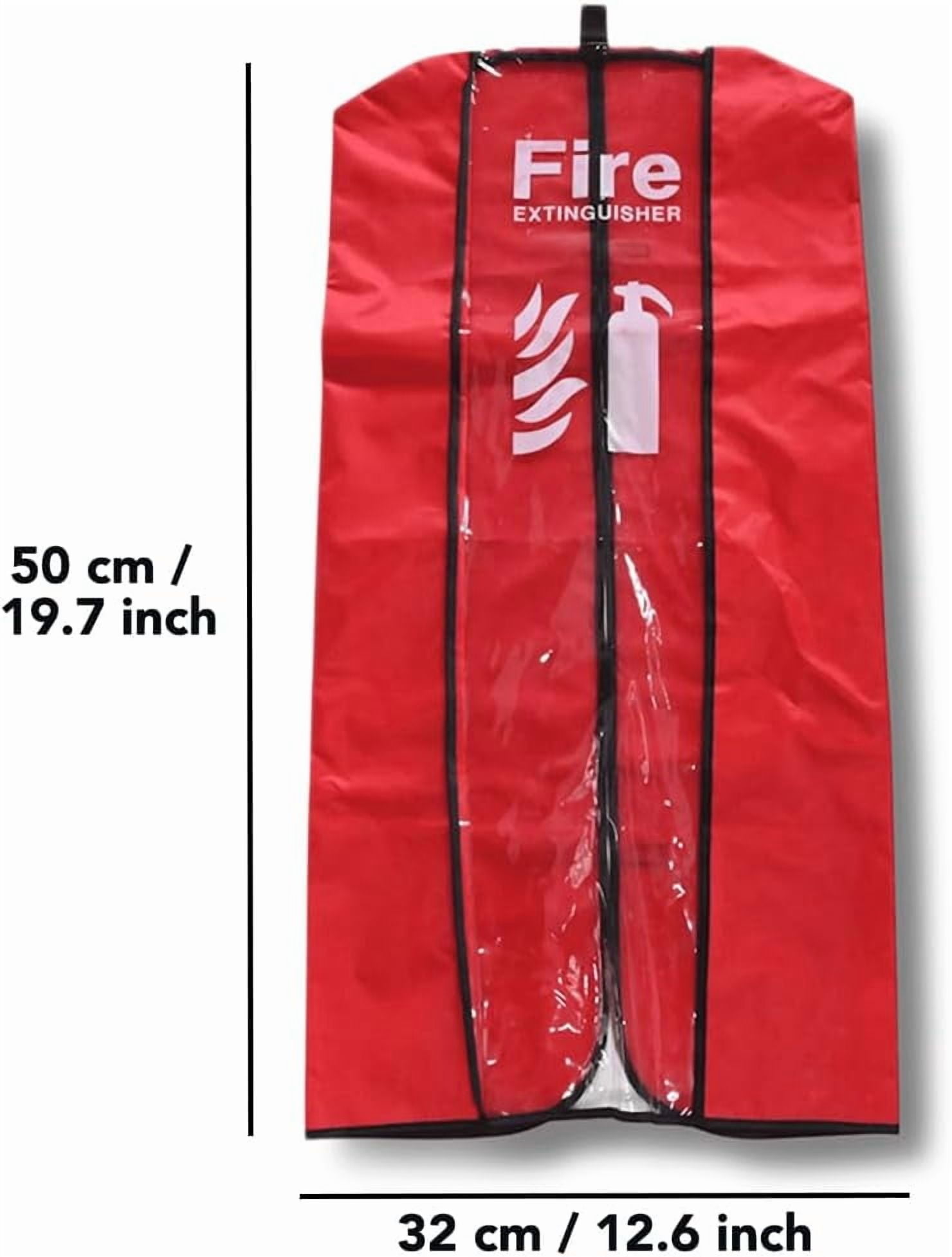Fire Extinguisher Cover Small Size Pack of 6 - Dust, Scratch Protective Cover - Fire Extinguisher Sleeve Transparent - Weatherproof Protective Covering - for Extinguishers up to 10LBS (5kg)