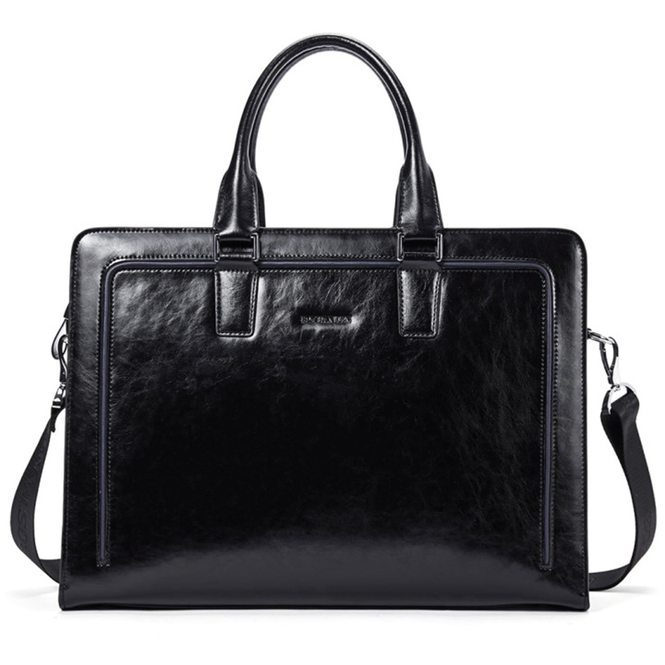 BOSTANTEN Women Genuine Leather Briefcase Tote Business Vintage Handbag ...