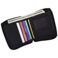 thumbnail image 6 of Mens Genuine Leather Zip Around Bifold Wallet with Snap Down Coin Purse 1356 CF, 6 of 41