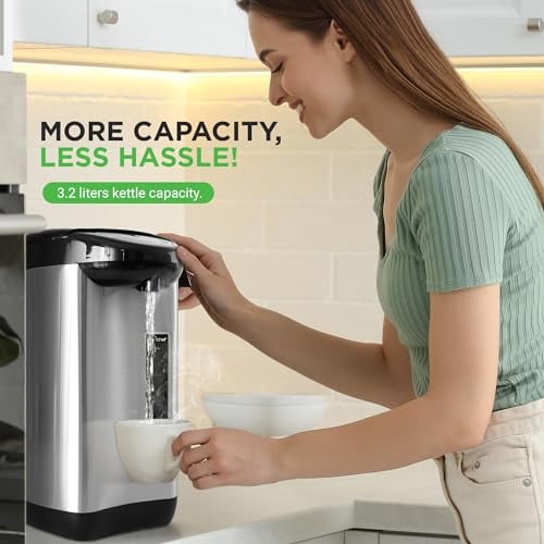 Electric Water Boiler & Warmer - Digital Hot Pot Water Kettle, 3.38 Quart