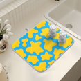 thumbnail image 7 of Ryvnso Cow Print Dish Drying Mat for Kitchen Countertop 16x18 Small Dish Pad Drainer Rack Dish Sink Mats, 7 of 7
