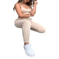 thumbnail image 4 of Women Loose Cargo Pants Sweatpants High Waist Drawstring Jogger Pants, 4 of 6