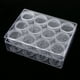 thumbnail image 3 of Caja de Almacenamiento de Joyería Zulema Plástico Transparente 12 Piezas 20 Pequeños Tarros, 3 of 8