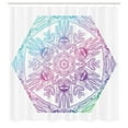 thumbnail image 3 of Ambesonne Hamsa Shower Curtain, Evil Eye Bohemian Ombre, 69"Wx84"L, Blue Purple, 3 of 5