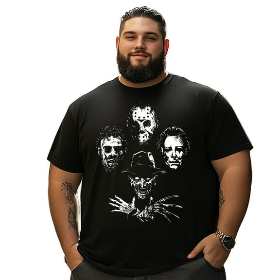 Halloween Horror Movie Night Shirt Big & Tall Men T Shirts Graphic Tee Tshirts Gift 2025 7XLT T0 5DM1 011