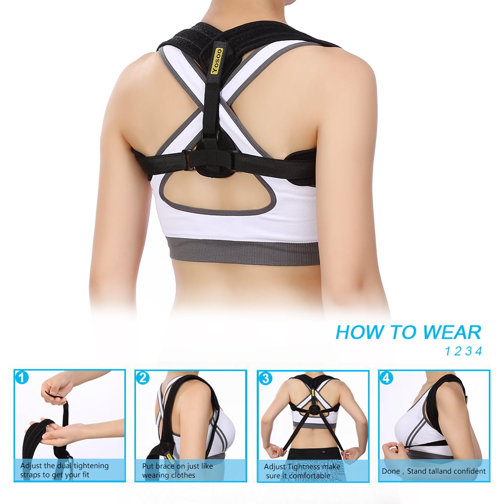 Back Posture Corrector Anoopsyche Clavicle Support Brace Comfortable and Adjustable Straps Prevent Slouching and Hunching Designed for Your Upper Back Straightener for Women Men M 