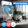 thumbnail image 2 of Giantex 18000 BTU Split Air Conditioner, Inverter Air Conditioner w/5 Operation Modes, Self-Cleaning Function & Installtion Kit Included, Energy Efficient AC Unit, 2 of 7