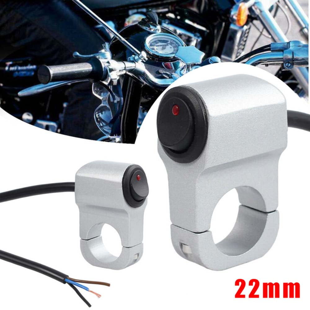 Motorcycle ATV Waterproof Handlebar Headlight Fog Spot light On Off