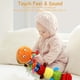 thumbnail image 5 of Gusano musical suave para bebés, colores brillantes, textura, arrugas y sonajeros, juguetes sensoriales de peluche para recién nacidos, niños pequeños, preescolares, niñas y niños de 0 a 6 meses., 5 of 5