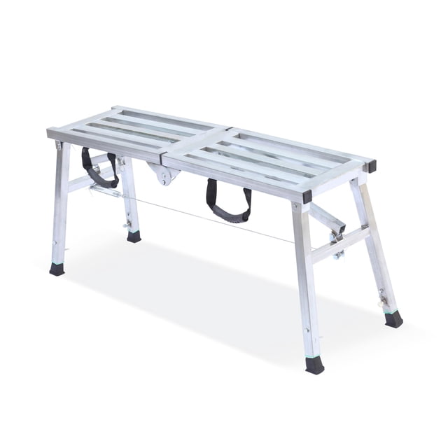 Plataforma de trabajo ajustable 400 libras escalera de acero plegable plataforma portátil para andamios limpieza casas rodantes paredes pintura alta