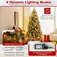 thumbnail image 6 of Gymax 6.5 FT Pre-Lit Christmas Tree Artificial Hinged Christmas Tree w/ 420 Warm-White LED Lights & 909 Branch Tips, 6 of 10