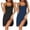 2 Pack Black & Navy Blue, variant on 2 Pack Nightgowns for Women Sleeveless Nighties Spaghetti Strap Sleepwear Ladies Gown Sexy Racerback Sleep Dress