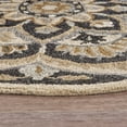 thumbnail image 4 of Ox Bay Ella 6' Round Black Floral Medallion Indoor Area Rug, 4 of 13