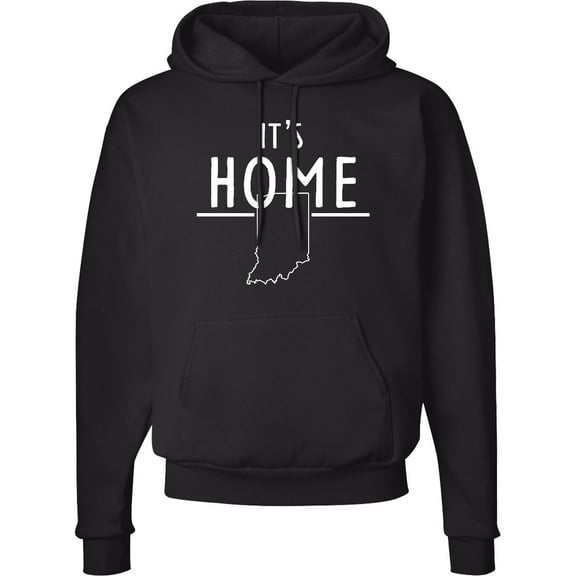 Inktastic It's Home State of Indiana Outline Adult Hoodie Sweatshirt