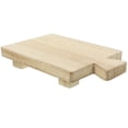 thumbnail image 4 of SHOWERORO Wood Display Pedestal Wooden Tray for Bathroom Beige Storage 1Pcs, 4 of 8