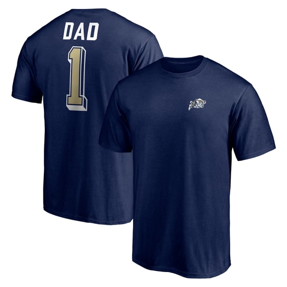 Men's Navy Navy Midshipmen Number One Dad T-Shirt