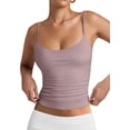 thumbnail image 1 of PINKMSTYLE Débardeurs Basiques pour Femmes à Encolure Dégagée Doublée Débardeurs Ajustables d'Été Sans Manches, 1 of 8