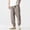 Gray, variant on Sweatpants For Men Casual Fashion Drawstring Elastic Waist Feet Pants Solid Color Double Pocket Elastic Strap Apered Joggers
