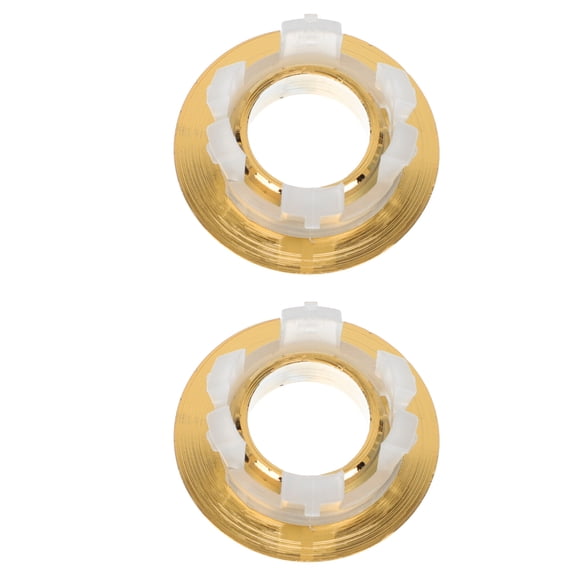 jojofuny 2Pcs Brushed Gold Sink Overflow Ring for Bathroom Accessories with Fast Water Drainage and Durable