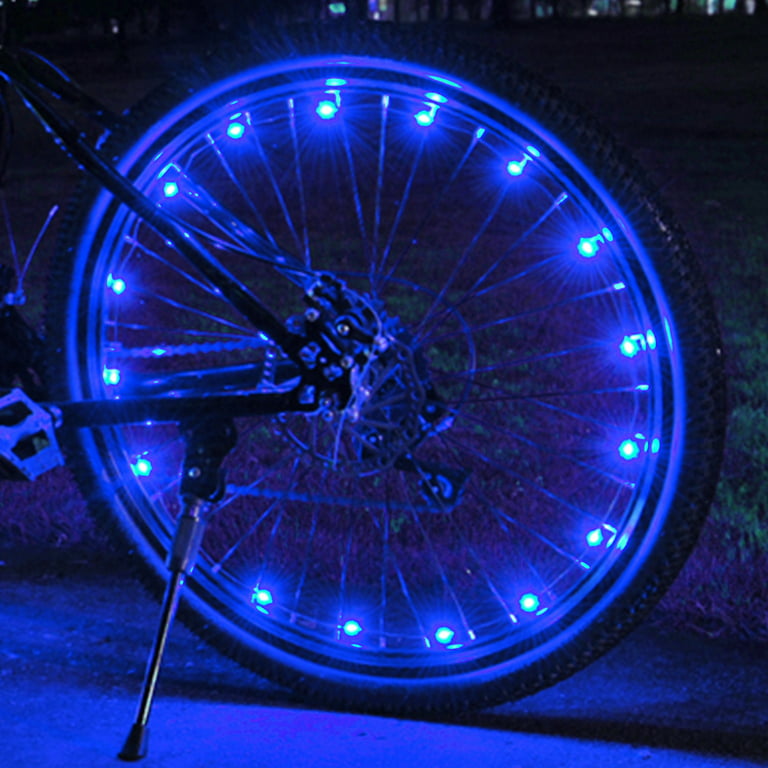 Lieonvis LED Bike Wheel Lights LED Bike Spoke Light IP65 Waterproof Bike  Wheel Decorative Lights Multi-Color Safety LED Bike Tyre Flash Lamp Bright Bicycle  Light Strip for Teen Road Bike 