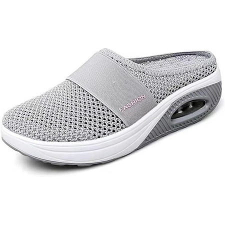 

Sevensmz Shoes Women Walking Shoes Air Cushion Slip-On Shoes-Orthopedic Diabetic Walking Shoes Mesh Sneaker Sandals