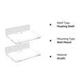 thumbnail image 4 of Floating Shelf, Wall Mount Acrylic 2PCS Floating Stand  For Living Room, 4 of 8