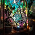 thumbnail image 2 of Bohemian Mosaic Starry Sky Floor Projections Lamp Table Bedside Light, 2 of 5