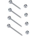 thumbnail image 2 of Glaciersei Nipple Rings Tongue Rings Stainless Steel 14G Straight Barbells Piercing Jewelry, 2 of 5