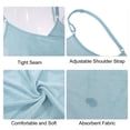 thumbnail image 3 of Toalla de baño Unique Bargains para mujer albornoz correa ajustable envoltura de ducha azul, 3 of 7