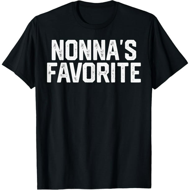 Nonna’s Favorite divertida Grandparent Grandchild vintage para hombre Camiseta | Camiseta casual de algodón