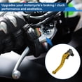 thumbnail image 3 of Palancas de freno y embrague cortas Unique Bargains para Kawasaki NINJA 400R 2011, palanca de freno ajustable en 6 posiciones, aleación de aluminio, tono dorado, 1 par, 3 of 7