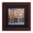 thumbnail image 2 of Trademark Fine Art "Georgetown Shops DC 2" Canvas Art by CATeyes, Black Matte, Wood Frame, 2 of 4