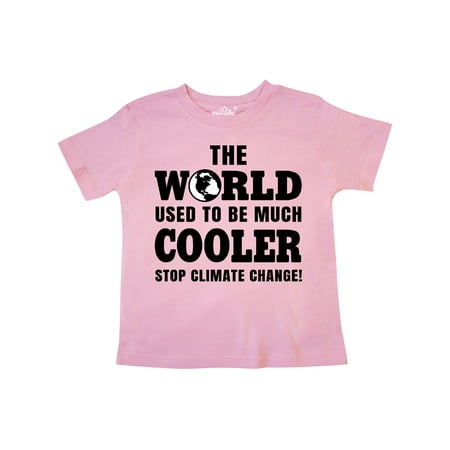 

Inktastic The World Used to be Much Cooler Stop Climate Change Gift Toddler Boy or Toddler Girl T-Shirt