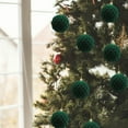 thumbnail image 6 of Nilvkv 3PCS Velvet Christmas Balls, Bulk Flocked Christmas Tree Ball Ornaments Plastic Balls 8cm/3.1in Xmas Decorative Hanging Ornaments Christmas Tree Decoration, 6 of 6