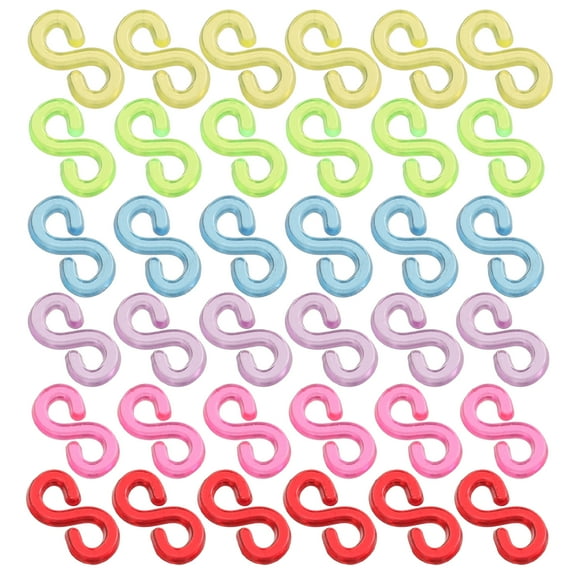 HOKARUA 1000pcs Loom Rubber Band Clips Bracelet Making Clip Rubber Band S Clips Bracelet Hooks Clasps