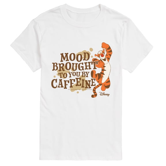 Winnie the Pooh - Tigger Mood Brought to You by Caffeine - Men's Short Sleeve Graphic T-Shirt