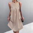 thumbnail image 6 of IROINNID Women's Sleeveless Shift Dress For Dress Casual Dress Round Neckline Below The Knee Women Dress, 6 of 7