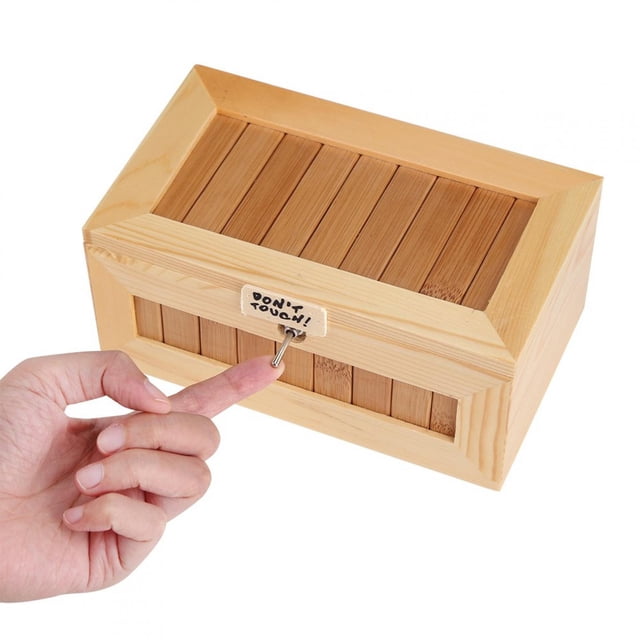 USB Funny Interactive Wooden Tiger Box Toy, Wooden Box Toy, For Stress-Release