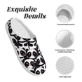 thumbnail image 5 of Lsque Panda Pattern Womens Comfort Cotton on Scuff With Memory Foam and Anti-skid Sole Slipper-37/38, 5 of 7